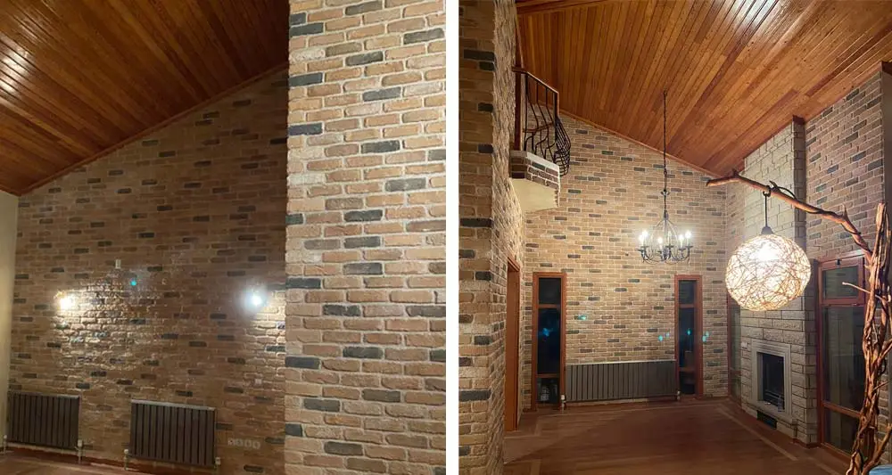 Kültür Tuğlası Old Brick Rosa — uygulama görseli
