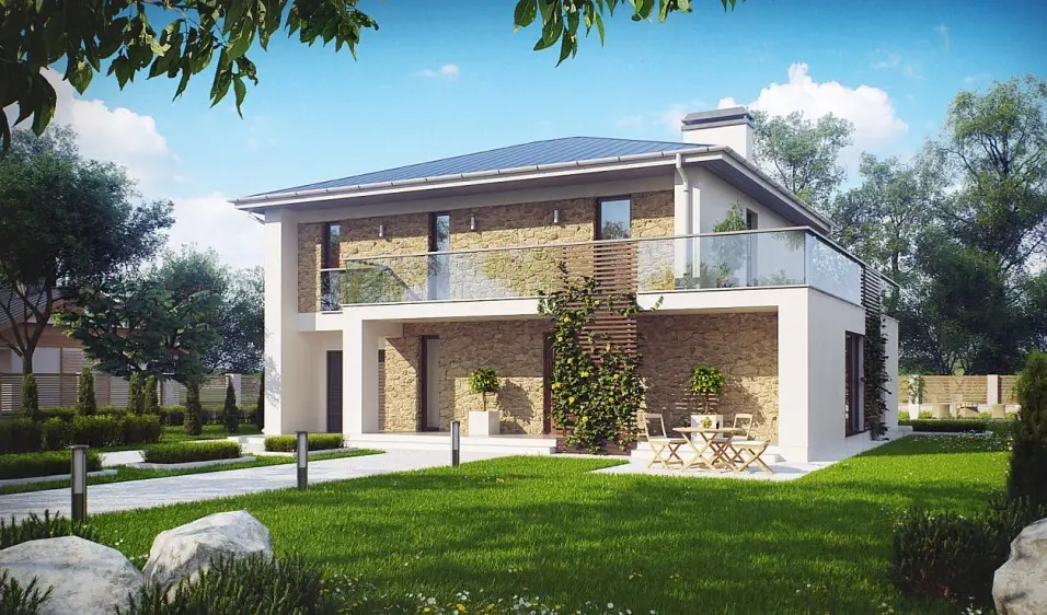 Dublex Villa Dış Cephe Modelleri Taş
