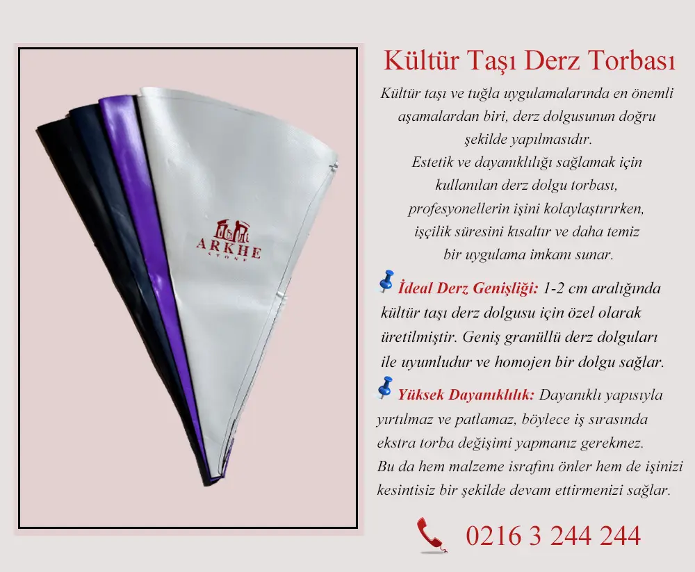 Kültür Taşı Derz Torbası
