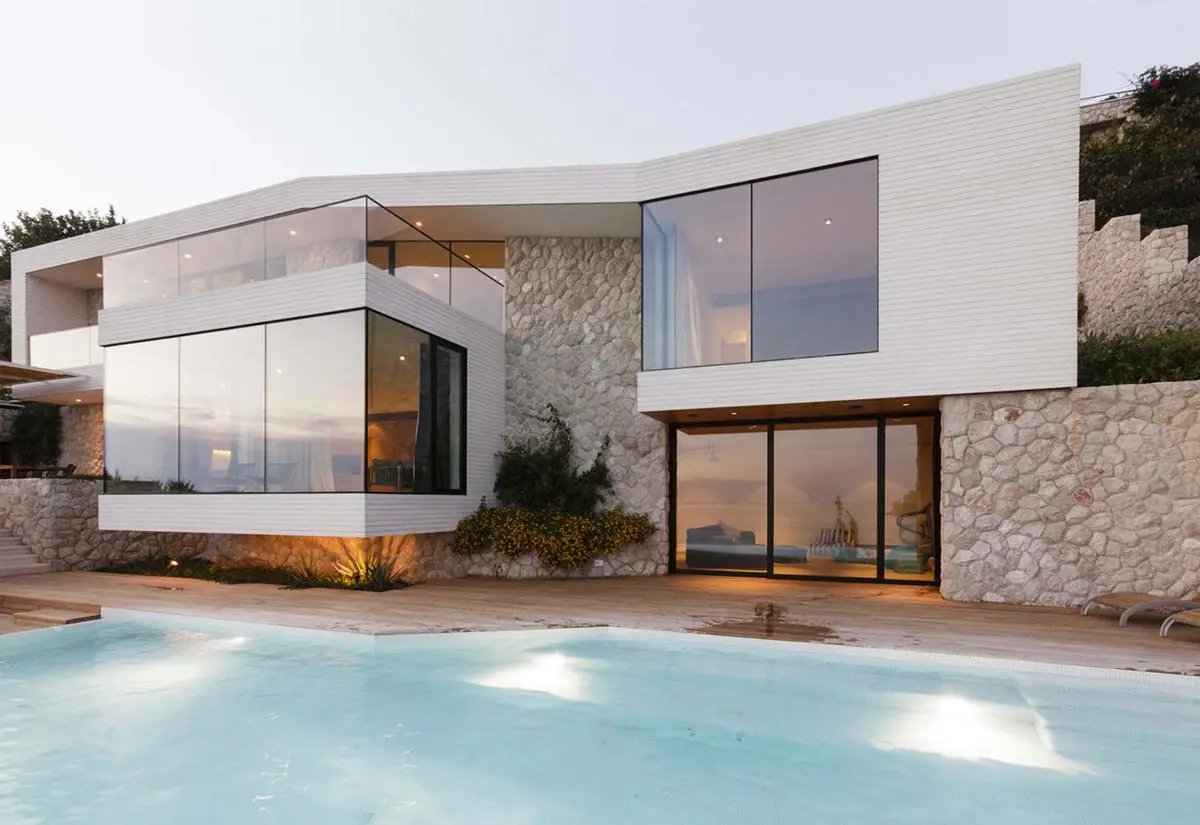 Modern Villa Dış Cephe Taş Kaplama