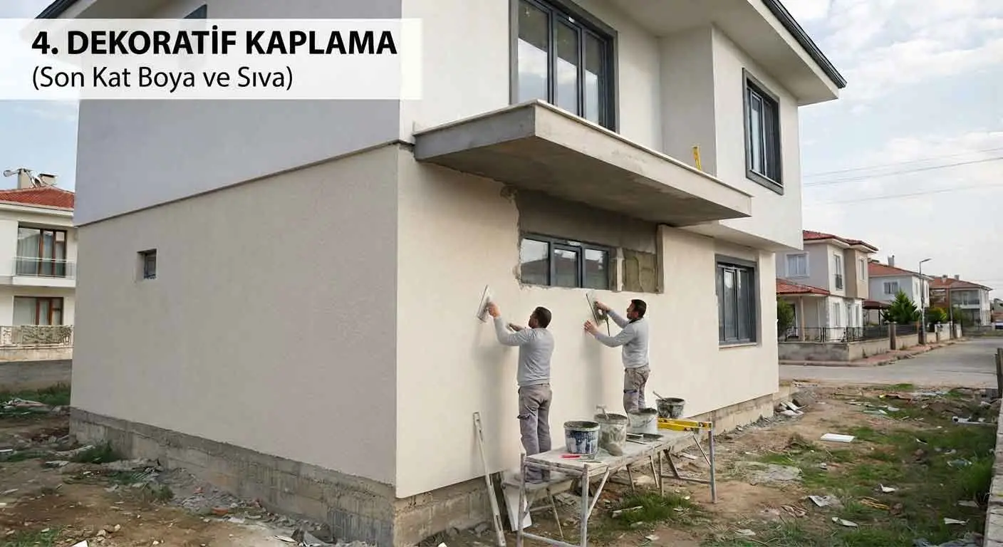Dış Cephe Mantolama Son Kat Dekoratif Kaplama