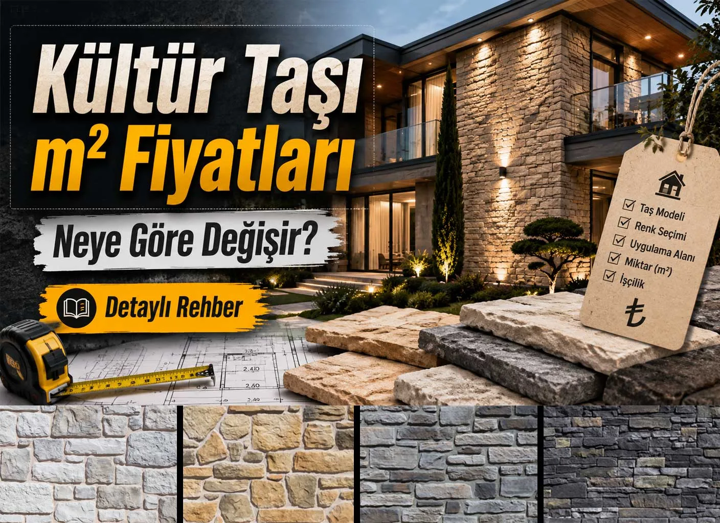 Kültür Taşı m2 Fiyatları