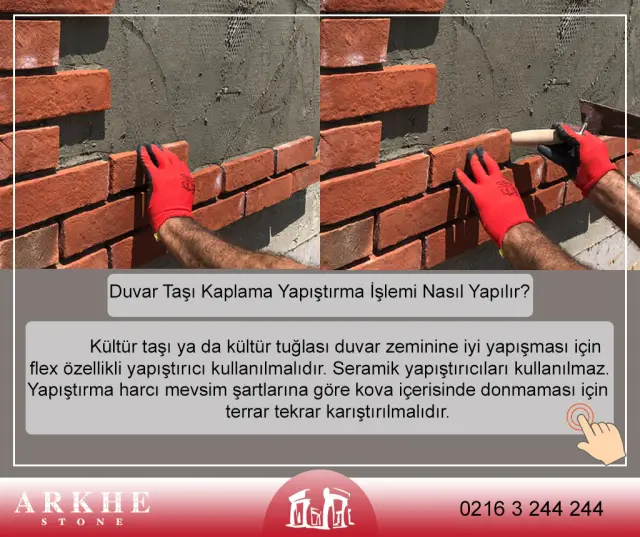 Duvar Taşı Kaplama Yapıştırma işlemi nasıl yapılır? 