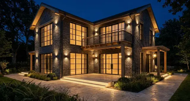 Kültür Tuğlası Authentic Brick Antracita uygulama örneği