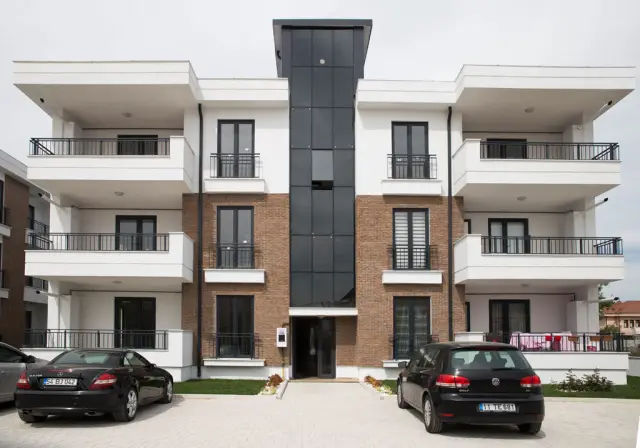 Kültür Tuğlası Thin Brick Marron uygulama örneği
