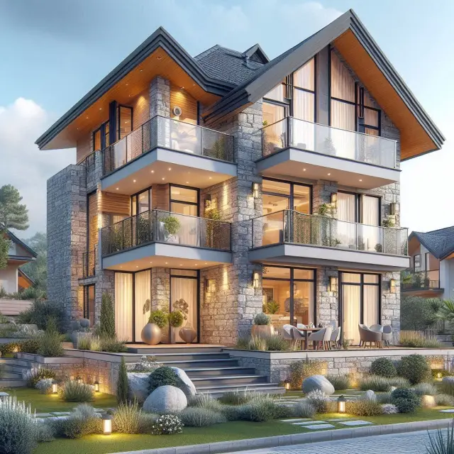 Dublex Villa Dış Cephe Modelleri