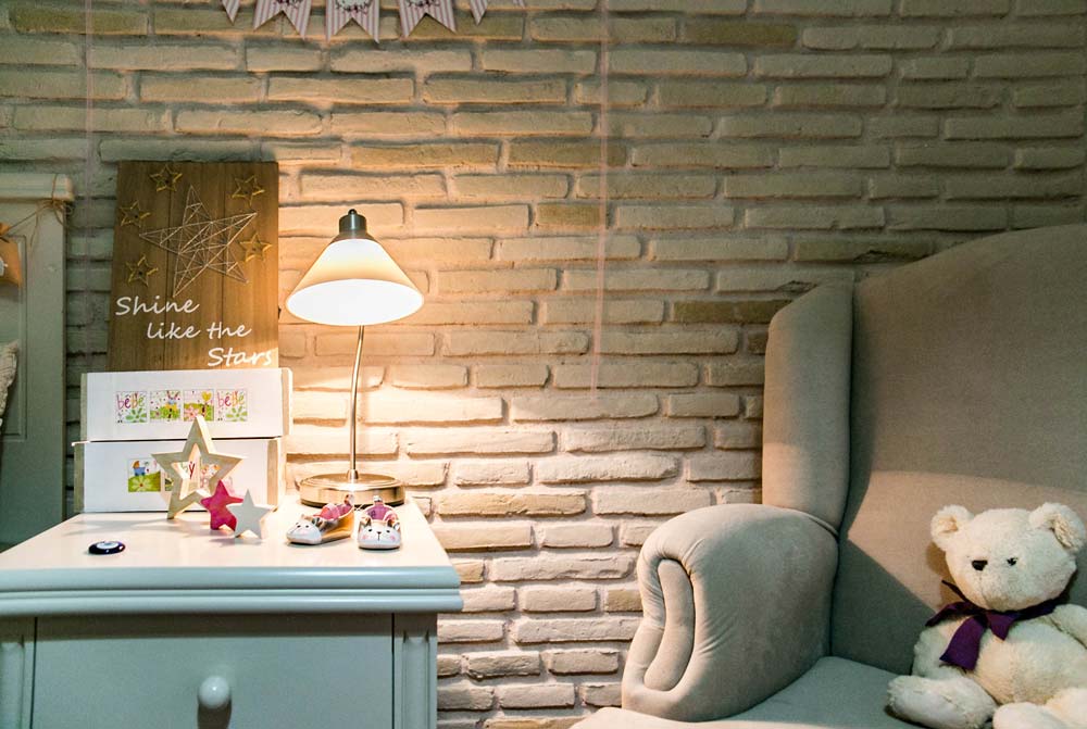 Kültür Tuğlası Stick Brick Crema 4 Stick Brick Crema Kaplama Tuğla Çocuk Odası
